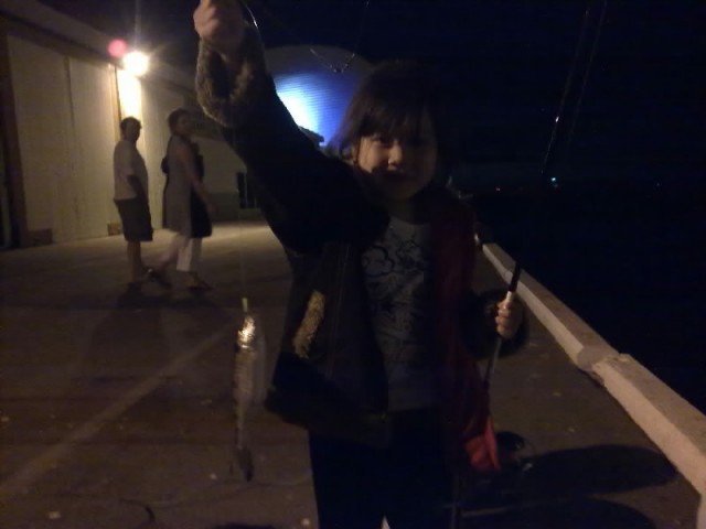 My daughters first fish on xmas day 09